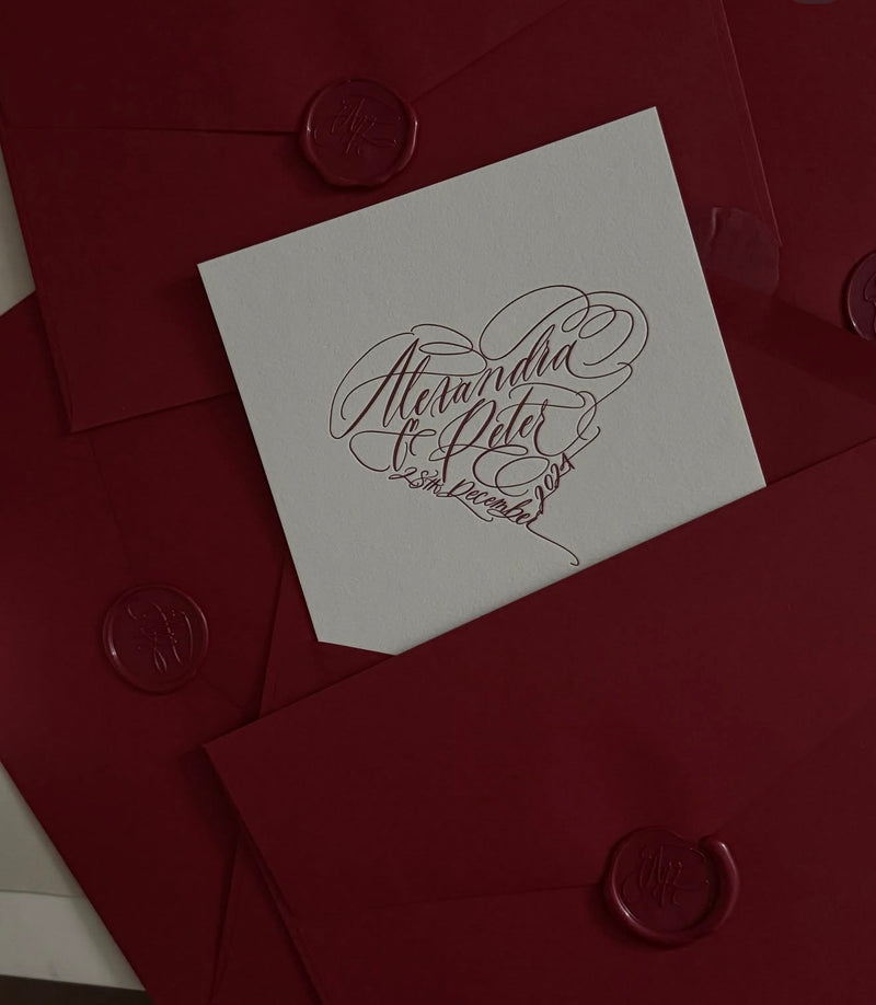 Foil invitation