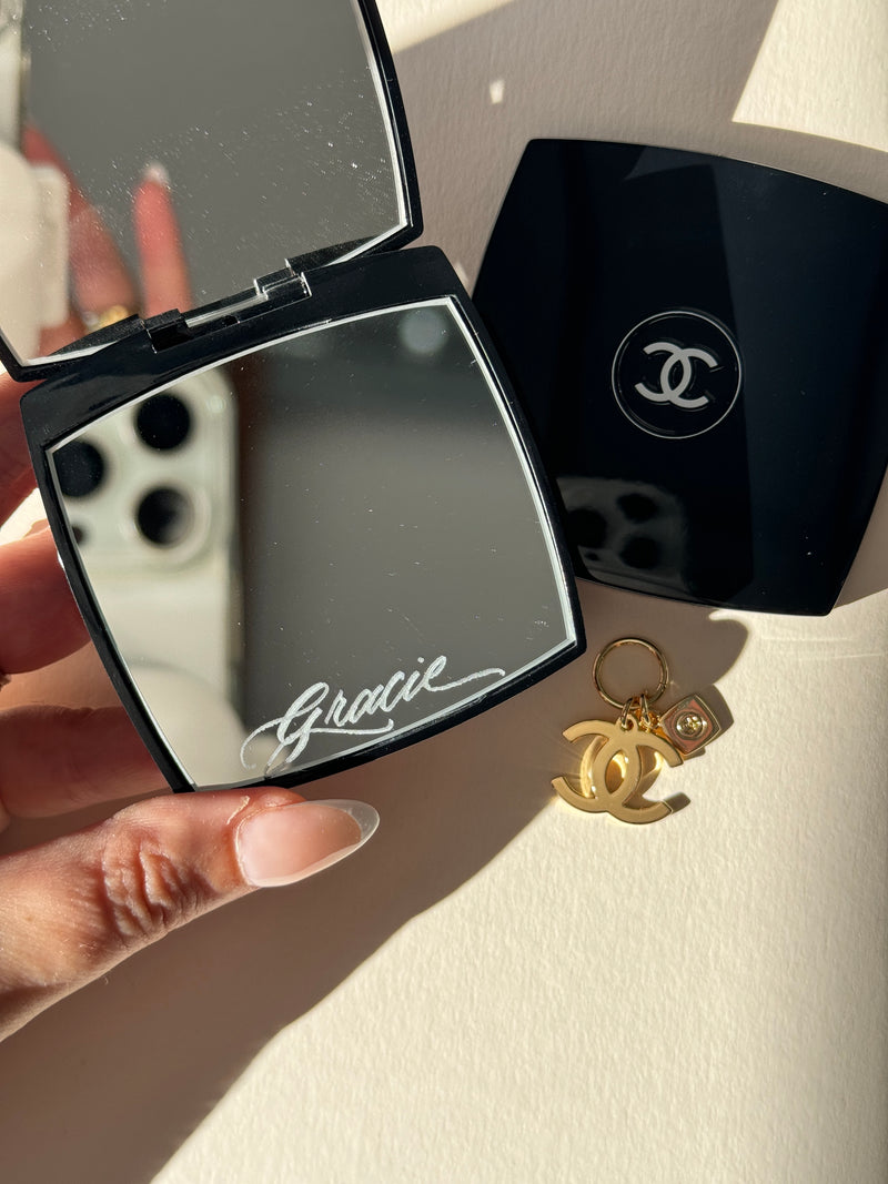 Calligraphy on Chanel packaging